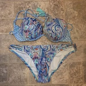 VS Bikini Blue Boho Paisley ☀️